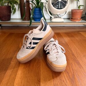 adidas Originals Gazelle Bold Cream and Black Women's Shoes